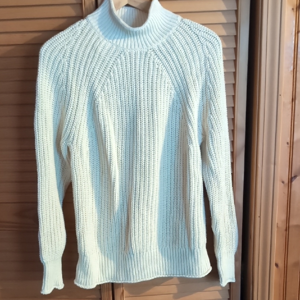 NWOT - J.Crew Rollneck Fisherman Sweater - M
